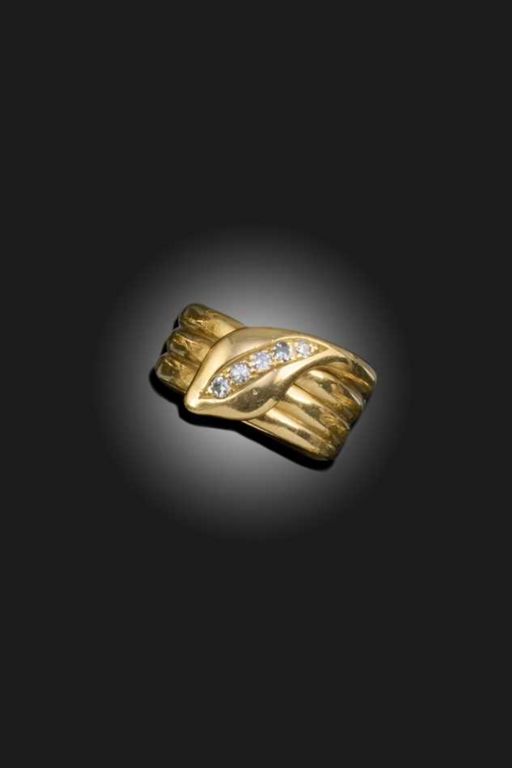 18k Yellow Gold Diamond Ring