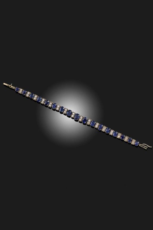 Sapphire and Diamond Bracelet
