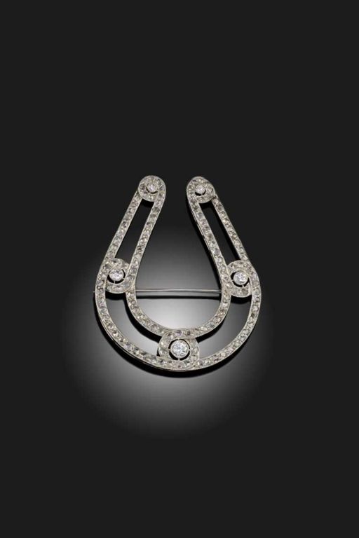 Platinum Diamond Brooch