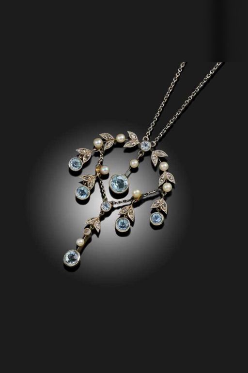 Multi-Gem Pendant Necklace