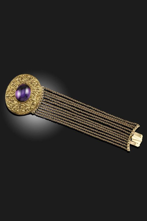 Gold Amethyst Bracelet