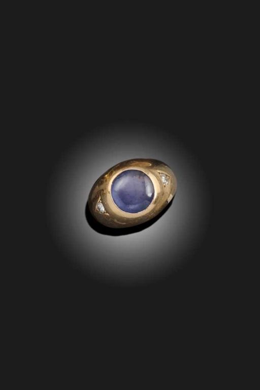 15k Gold Sapphire and Diamond Ring