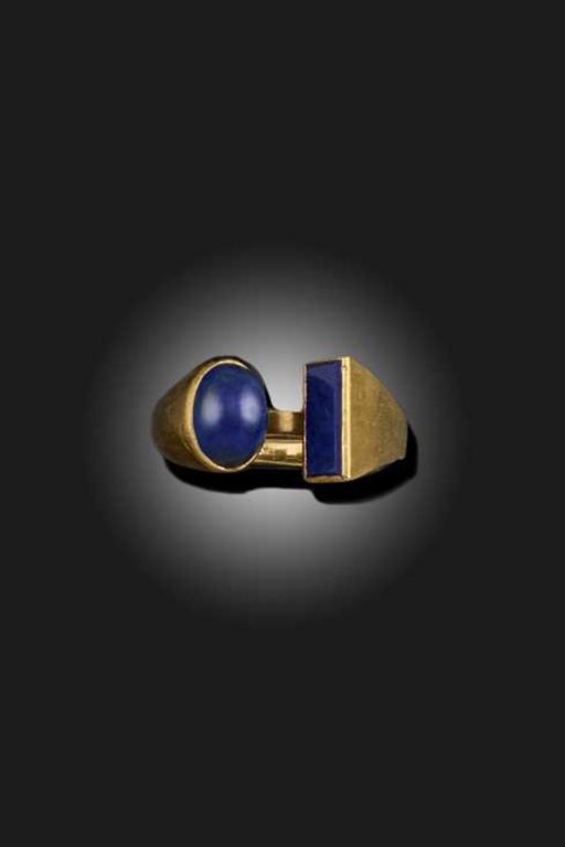 18k Gold Lapis Lazuli Ring