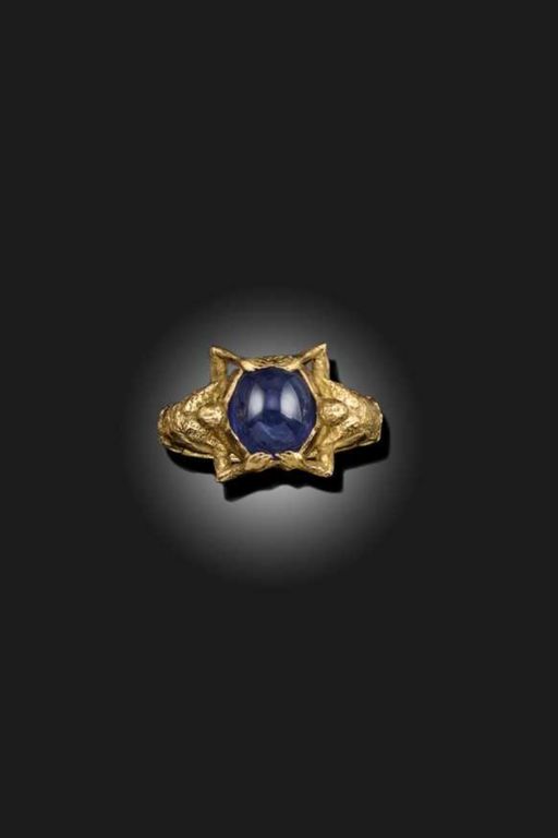 Gold Sapphire Ring