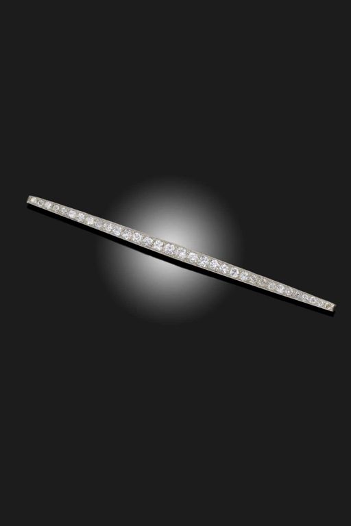 Platinum Diamond Brooch