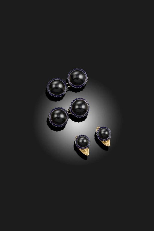 Gold Onyx Jewelry Set