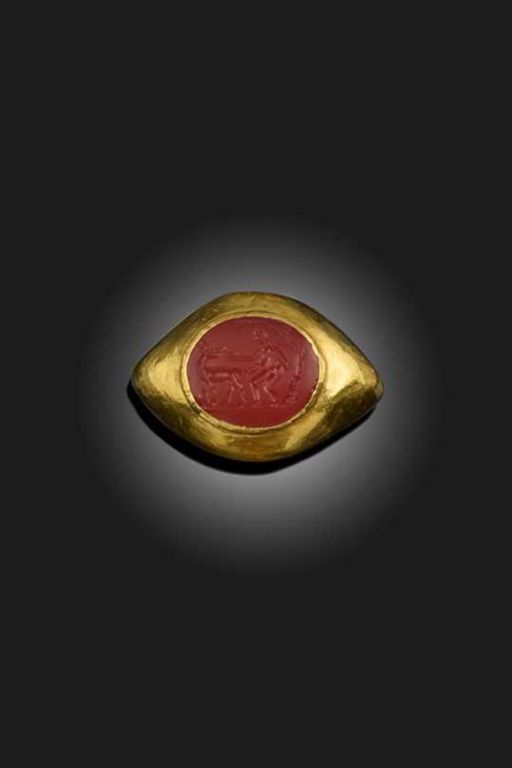 Gold Carnelian Ring