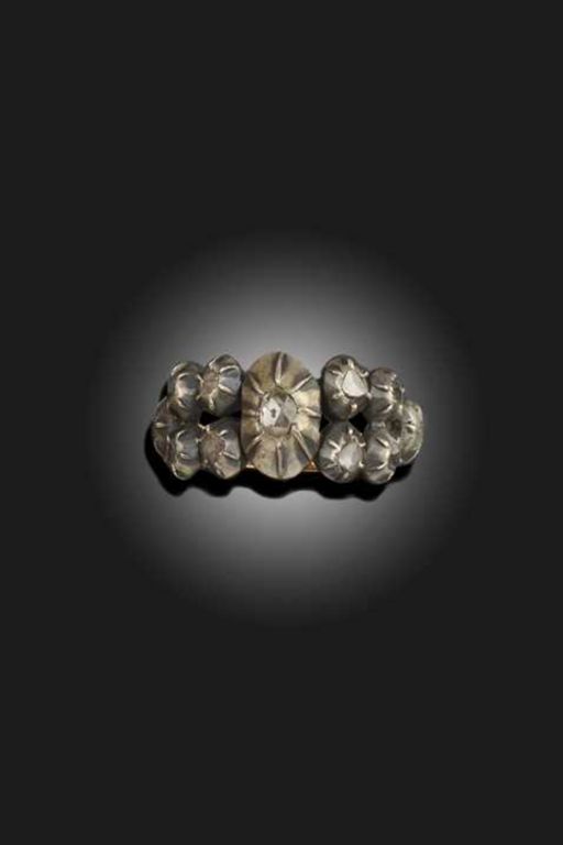 Silver and Gold Diamond Ring
