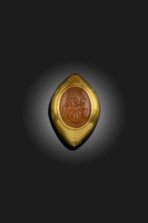 Gold Carnelian Ring