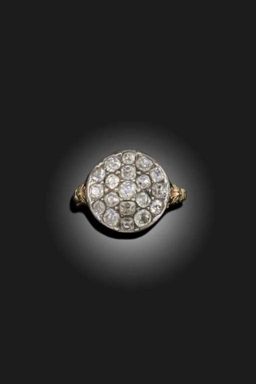 Silver and Gold Diamond Ring