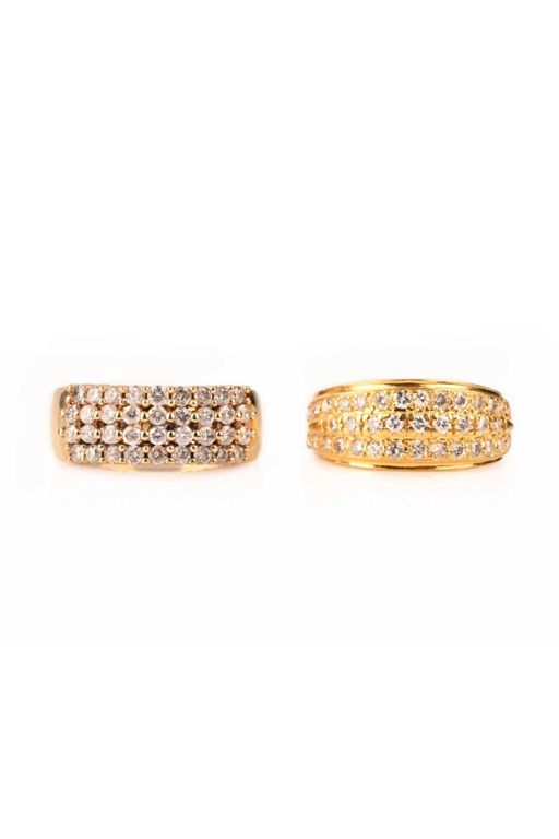 Two Gold Diamond Rings