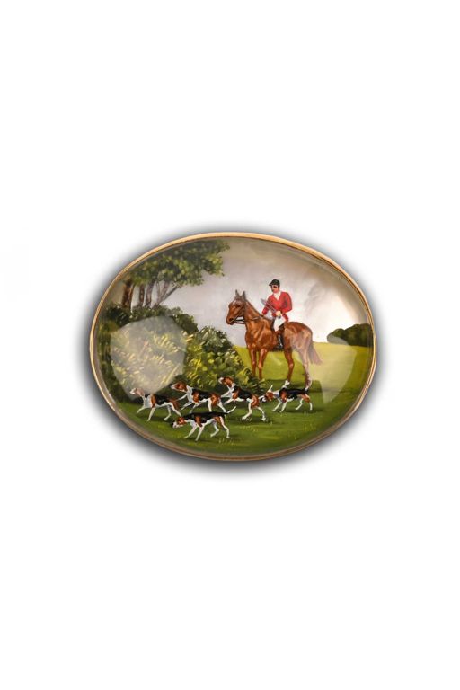 14k Gold Crystal Brooch