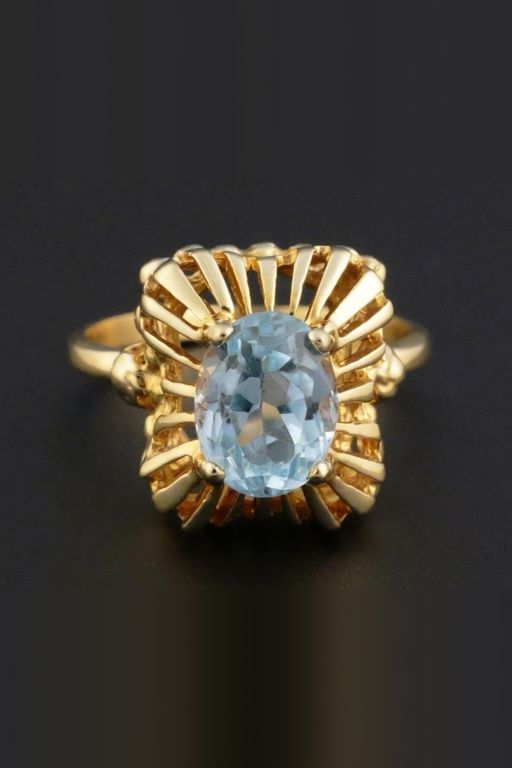 14k Gold Topaz Ring