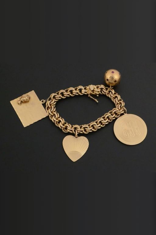 14k Gold Charm Bracelet