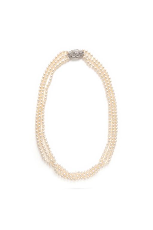 Gold and Platinum Multi-Gem Necklace