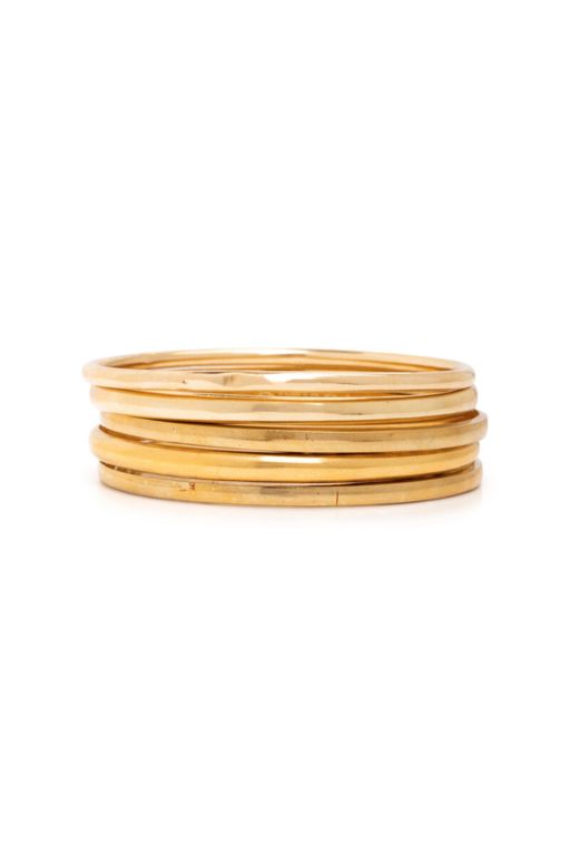 Collection of Yellow Gold Bangle Bracelets