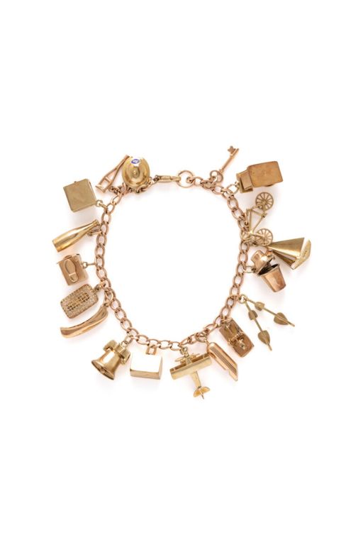 Vintage Yellow Gold Charm Bracelet