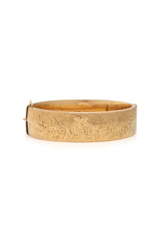 Low Karat Gold Bangle Bracelet