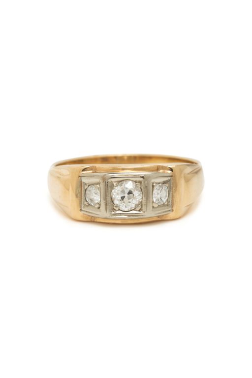 Yellow Gold and Diamond Ring
