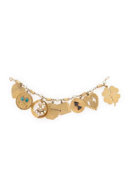 Yellow Gold and Multigem Bracelet