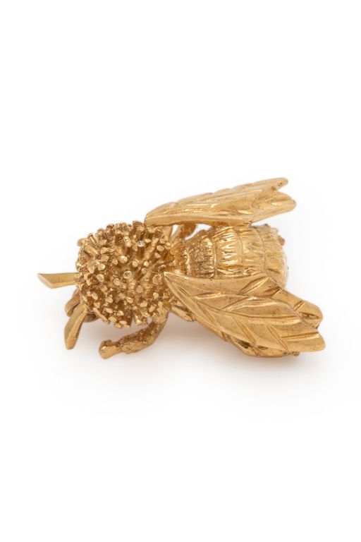 Yellow Gold Bee Brooch