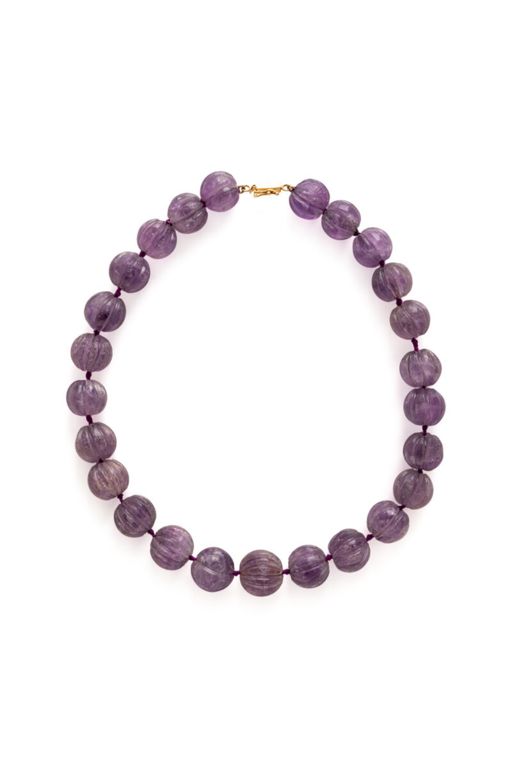 14k Gold Amethyst Necklace