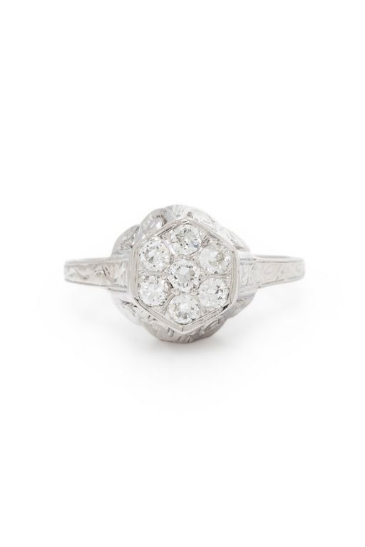 White Gold and Diamond Ring