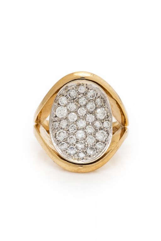 Diamond and Yellow Gold Ring
