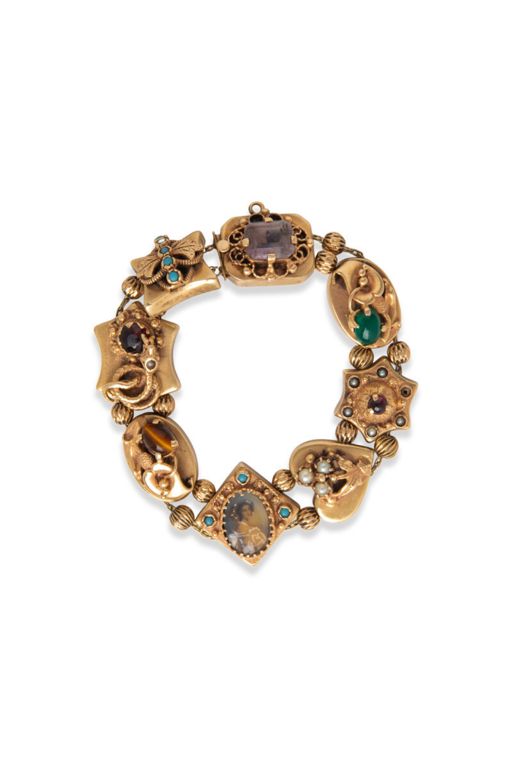 14k Gold Multi-Gem Bracelet
