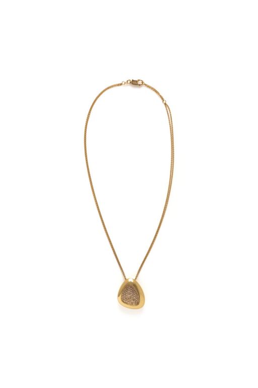 18k and 14k Gold Diamond Pendant Necklace