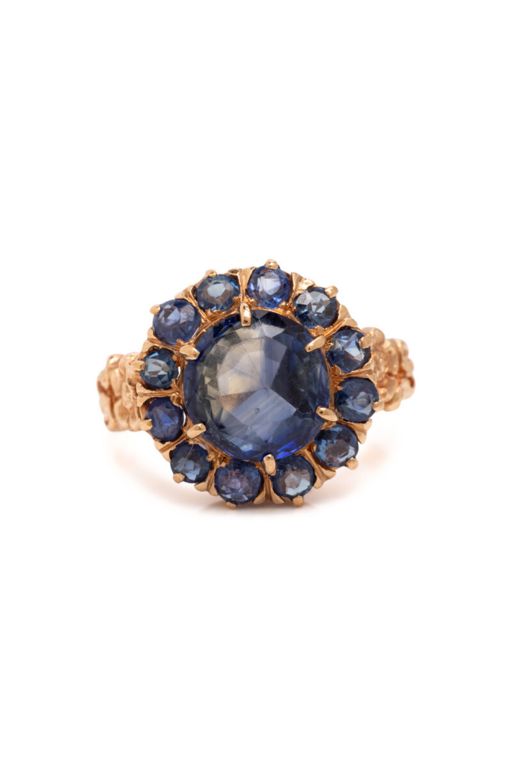 14k Gold Sapphire Ring