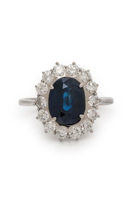 Sapphire and Diamond Ring