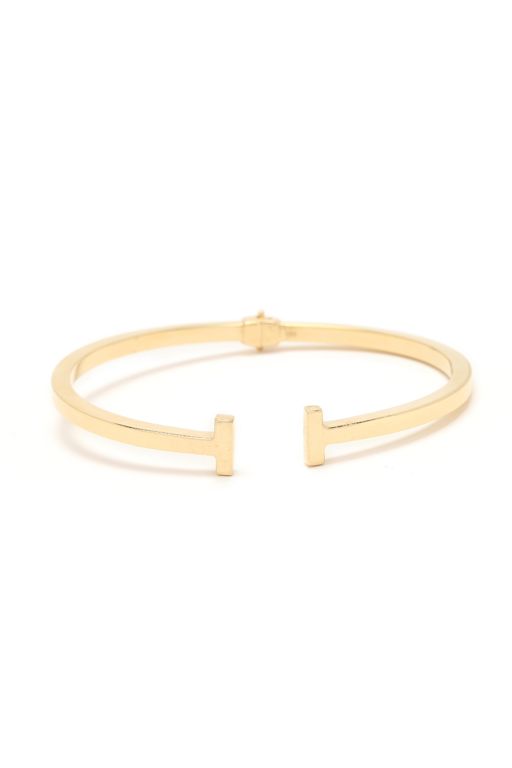 Gold Hinged Cuff Bracelet