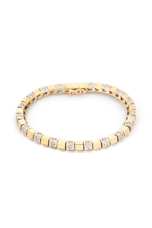 Bi-Color Gold and Diamond Bracelet