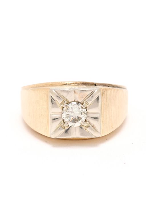 Gent's Gold and Diamond Ring