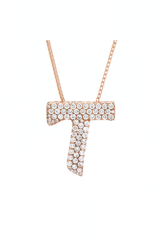 Rose Gold and Diamond Pendant Necklace