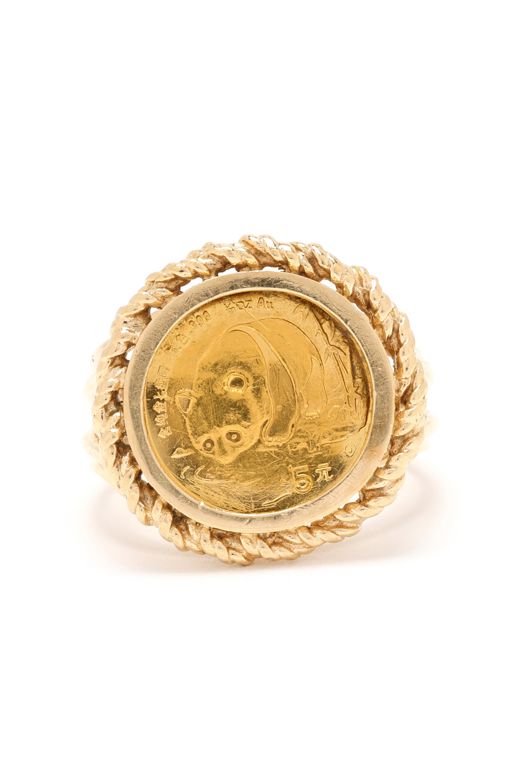 Gold Coin Ring