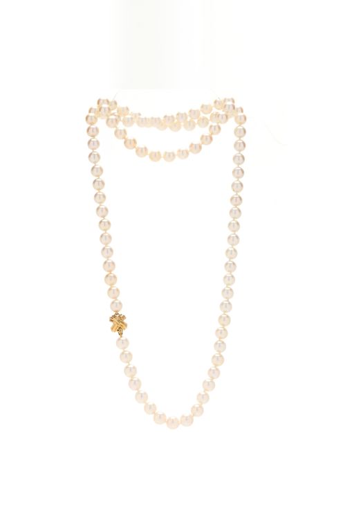 18k Gold Pearl Necklace