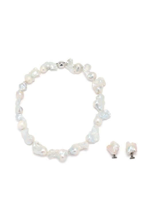 Baroque Pearls Necklace and Earrings
