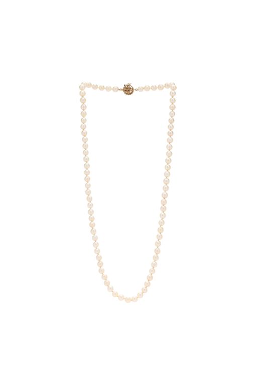 Pearl Necklace with Gold Clasp