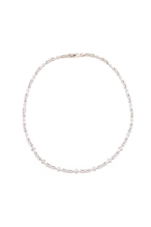 White Gold and Diamond Necklace