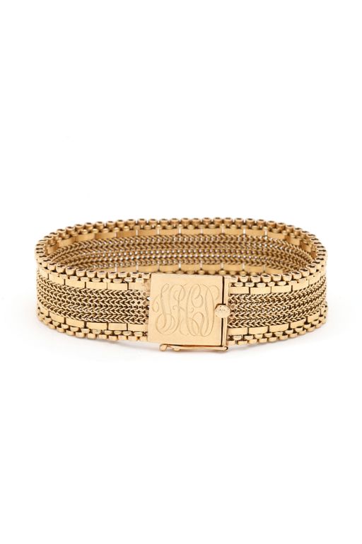 Vintage Gold Woven Bracelet