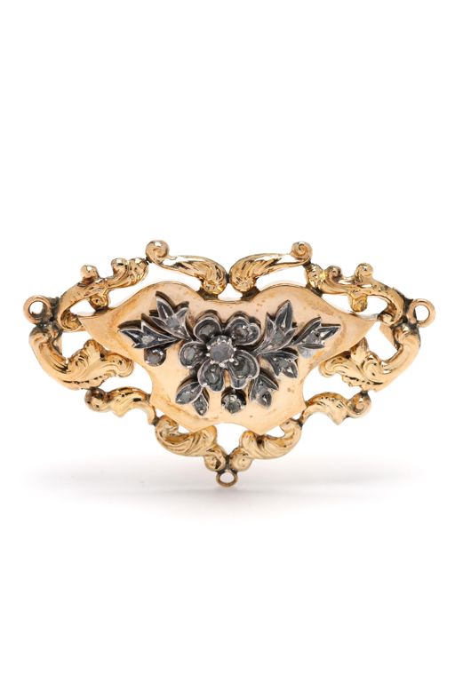Antique Gold and Diamond Brooch