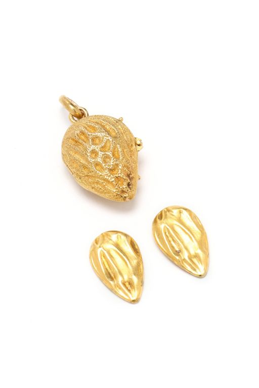 14k Gold Locket Pendant