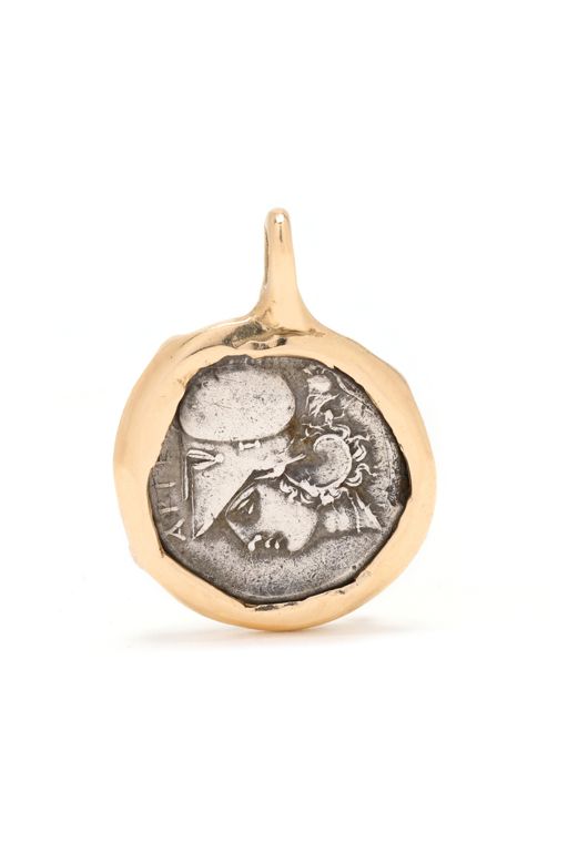 Gold and Ancient Greek Coin Pendant
