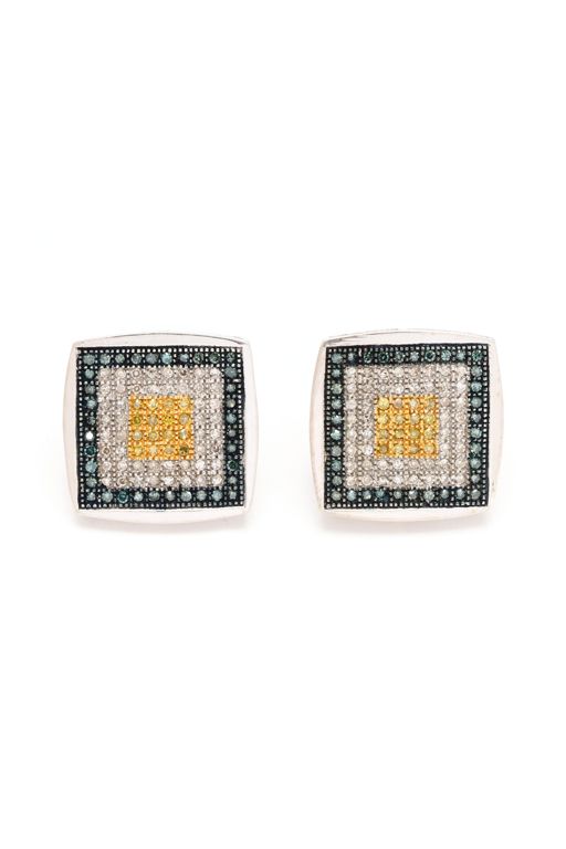 White Gold and Diamond Earrings
