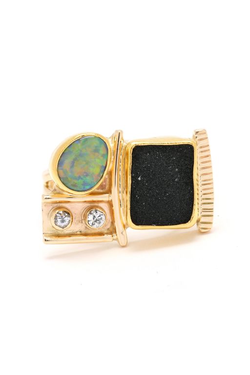 Gold and Gem-Set Ring