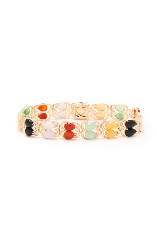 Gold and Jade Bracelet