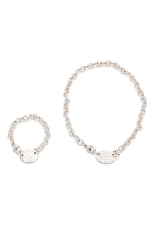 Sterling Silver Necklace and Bracelet