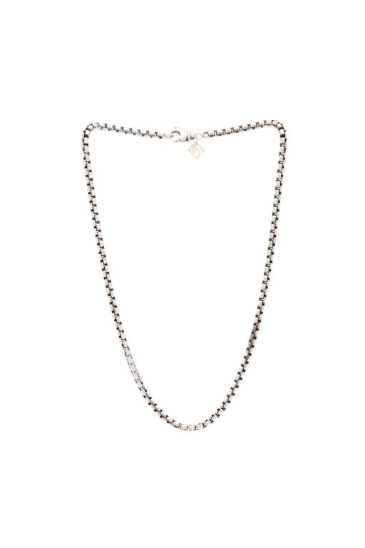 Silver Box Chain Necklace